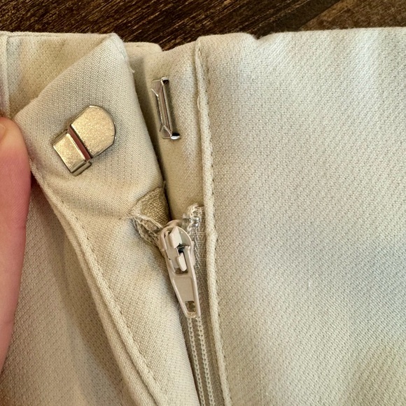 Zara High Waisted Ankle Length Pants/Trousers Beige (Size S Small) - Picture 12 of 16